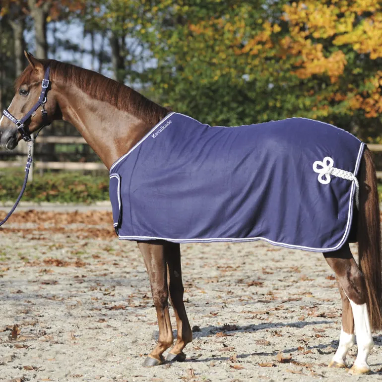 Fleece-Abschwitzdecke mit Brustlatz - abnehmbar