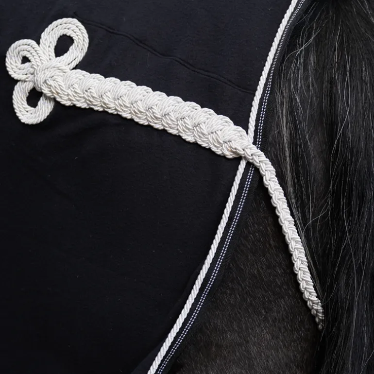 Fleece-Abschwitzdecke mit Brustlatz - abnehmbar