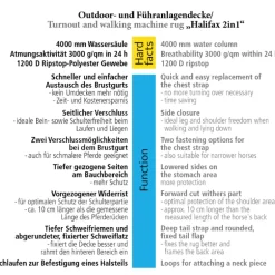 Halifax 2in1 Outdoor- und Führanlagendecke 200g