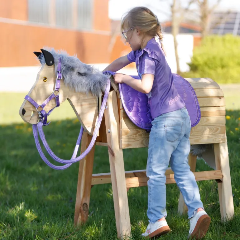 Holzpferde Schabracke "Unicorn Academy"-Kids