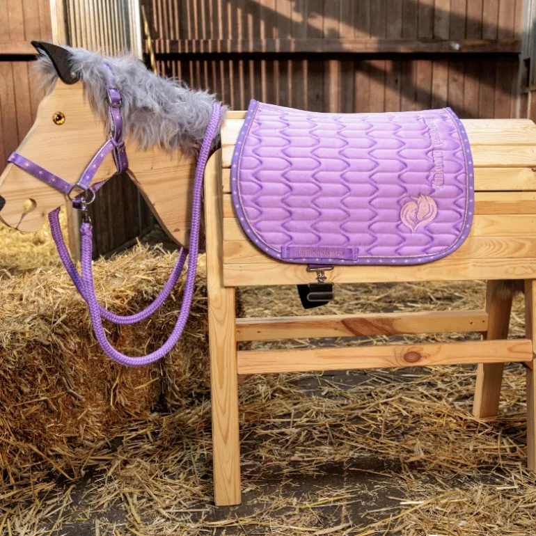 Holzpferde Schabracke "Unicorn Academy"-Kids