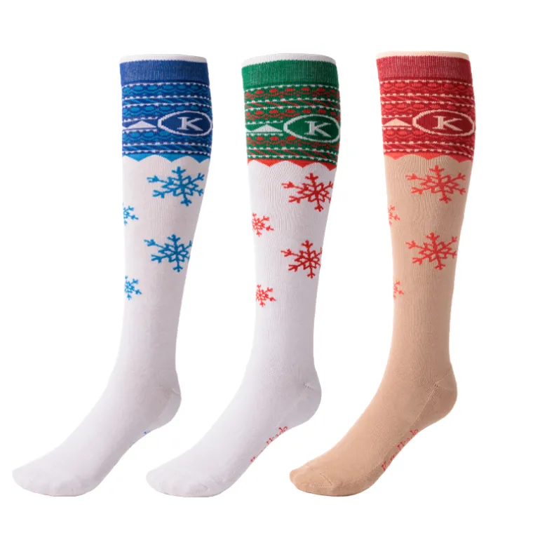 Kniestrümpfe "KavalSocks Christmas"-1P.