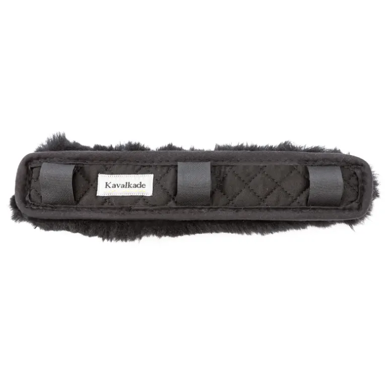 Kopf- u. Nasenpolster Lammfell - 28cm - 3 Klett