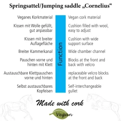 Kork-Springsattel 