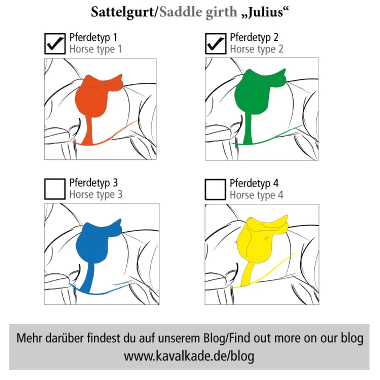 Kurzgurt geöltes Leder "Julius" mit Elast