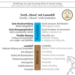 Kurzgurt Lammfell "Moon" ohne Elast