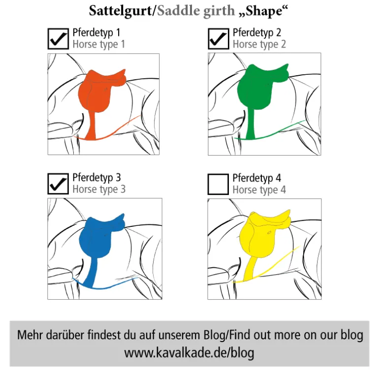 Langgurt geöltes Leder "Shape" mit Elast