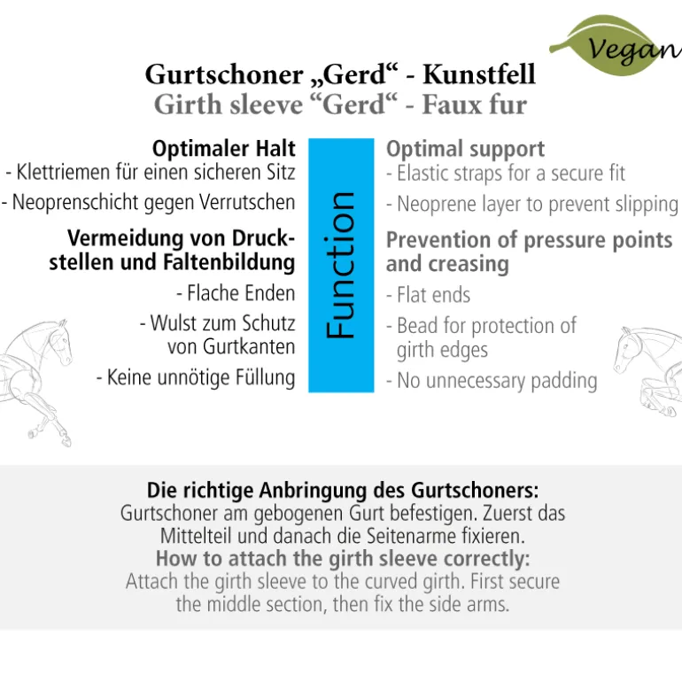 Langgurtschoner "Gerd" - Kunstfell