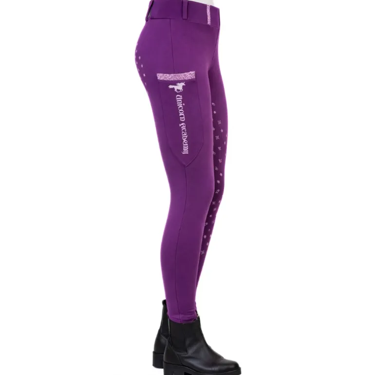 Reitleggings "Unicorn Academy"-Glitzer