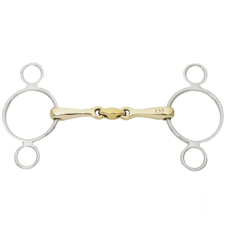 3-Ring Gebiss "KavalBit" 16mm - doppelt gebrochen