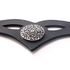 Stirnband "Celtic" gestanztes Leder, Silberemblem