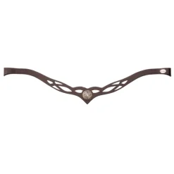 Stirnband "Celtic" gestanztes Leder, Silberemblem