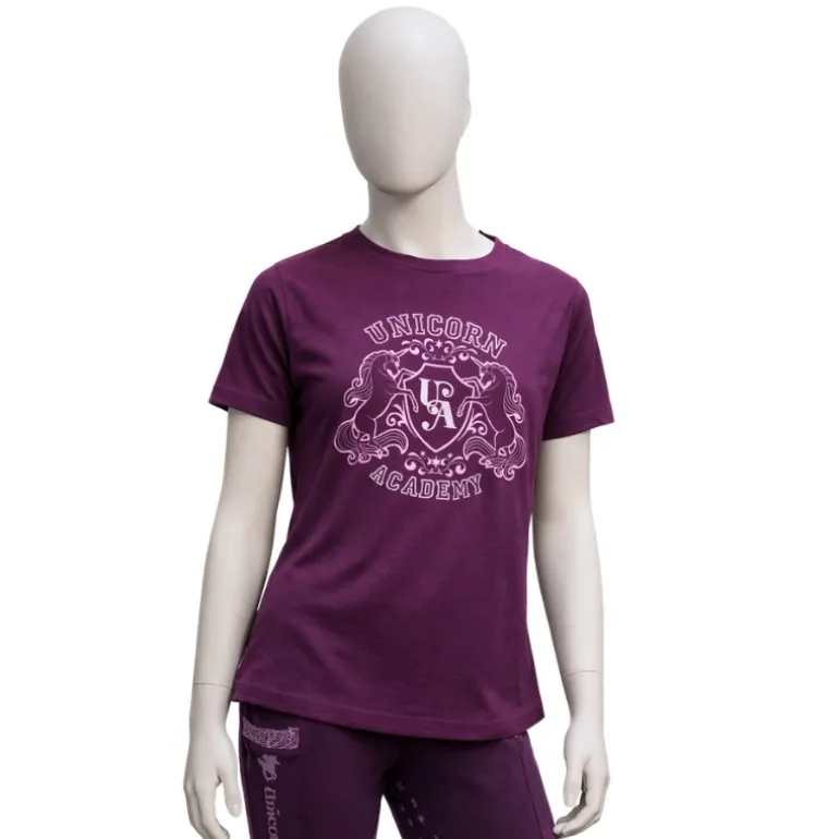 T-Shirt "Unicorn Academy"-Glitzer
