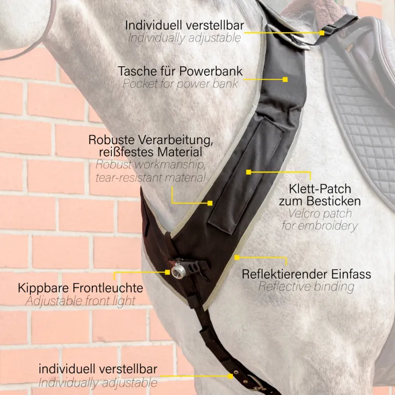Vorderzeug "Horselight"-weiße Frontleuchte