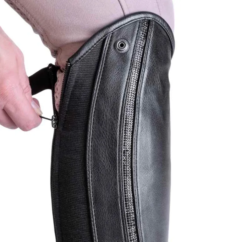 Wadenchaps "Combi Sparkle"-Kunstleder/Softleder